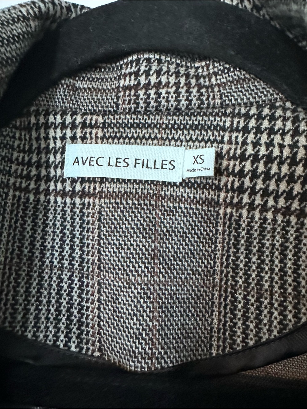 Avec Les Filles Anthropologie Plaid Longline Blazer XS Academia - Picture 7 of 10